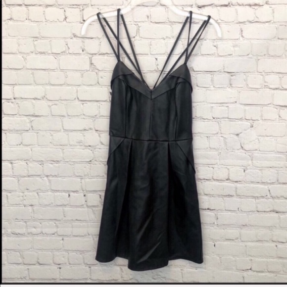 NWT KENDALL & KYLIE / vegan leather dress - Picture 3 of 6